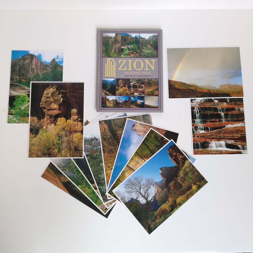 Vytg 1989 Zion National Park Utah‎ Postcard Prints Set of 12 Larry Ulrich